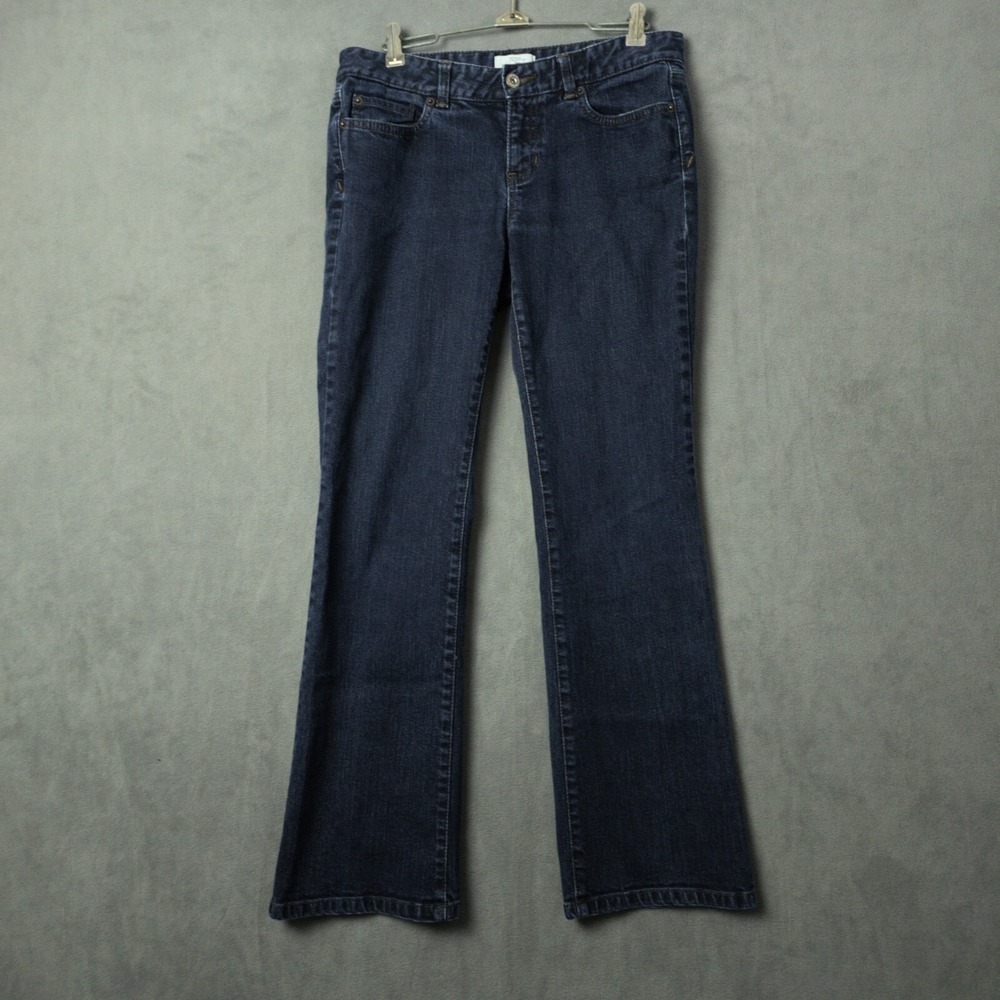 Ann Taylor LOFT Petite Sz 6P Original Boot Low Rise Medium Wash Denim Jeans